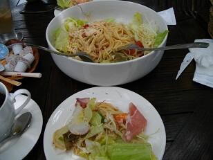 イマジンで注文した海鮮スパゲティ